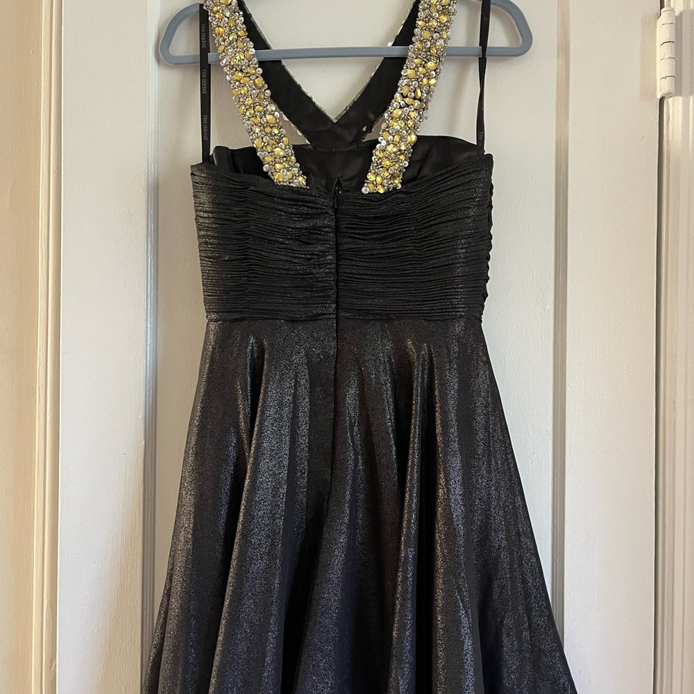 Sherri Hill Women's Mini Jeweled Strap Dress - Picture 4 of 6